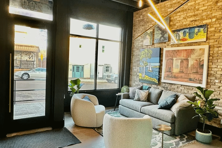 New lobby of 209 Gold Street building
