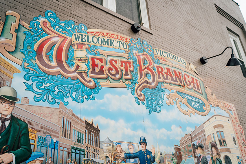 mural of Victorian West Branch